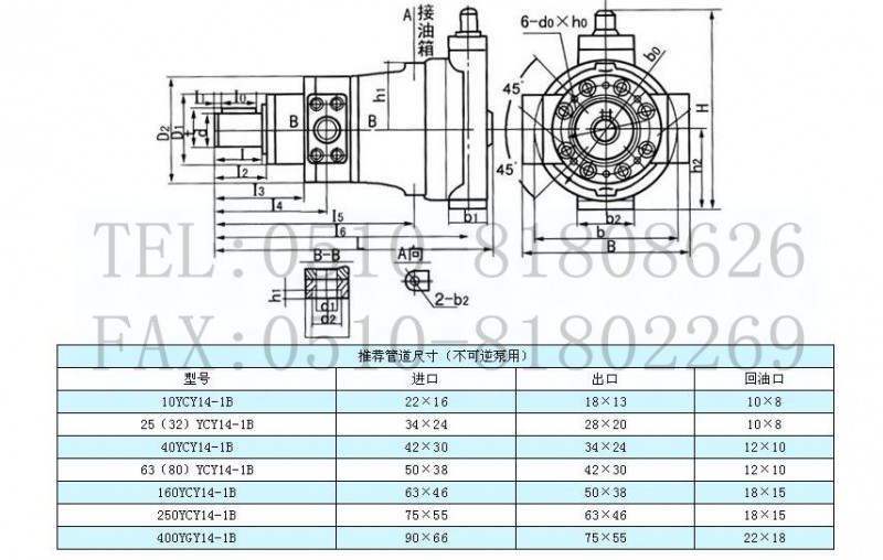 10ycy14-1b,轴向柱塞泵