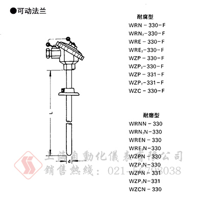 WRN-430-F耐腐型热电偶