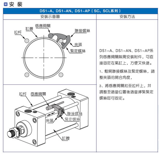 smc气缸磁性开关式如何安装使用的