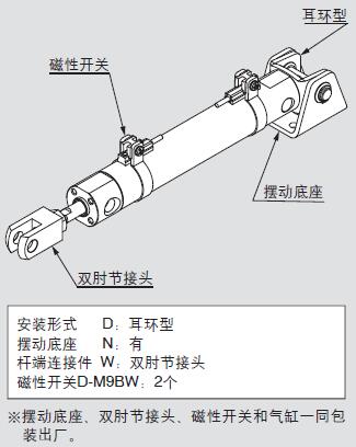 只要旋松磁性开关附带的螺钉,就可以细微地调节磁性开关的位置.