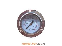 -760-0mmhg铁壳压力表,不锈钢压力表,径向轴向压力表